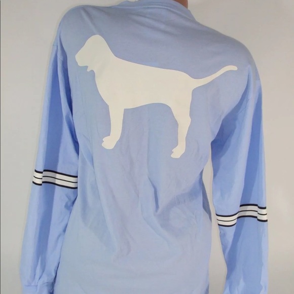 Victoria’s Secret pink Shirt Periwinkle Lace Tie - Picture 2 of 7